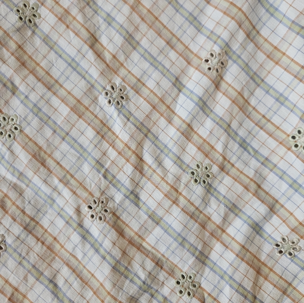 SQWEAR brand short sleeve plaid button-down size large - Picture 2 of 5